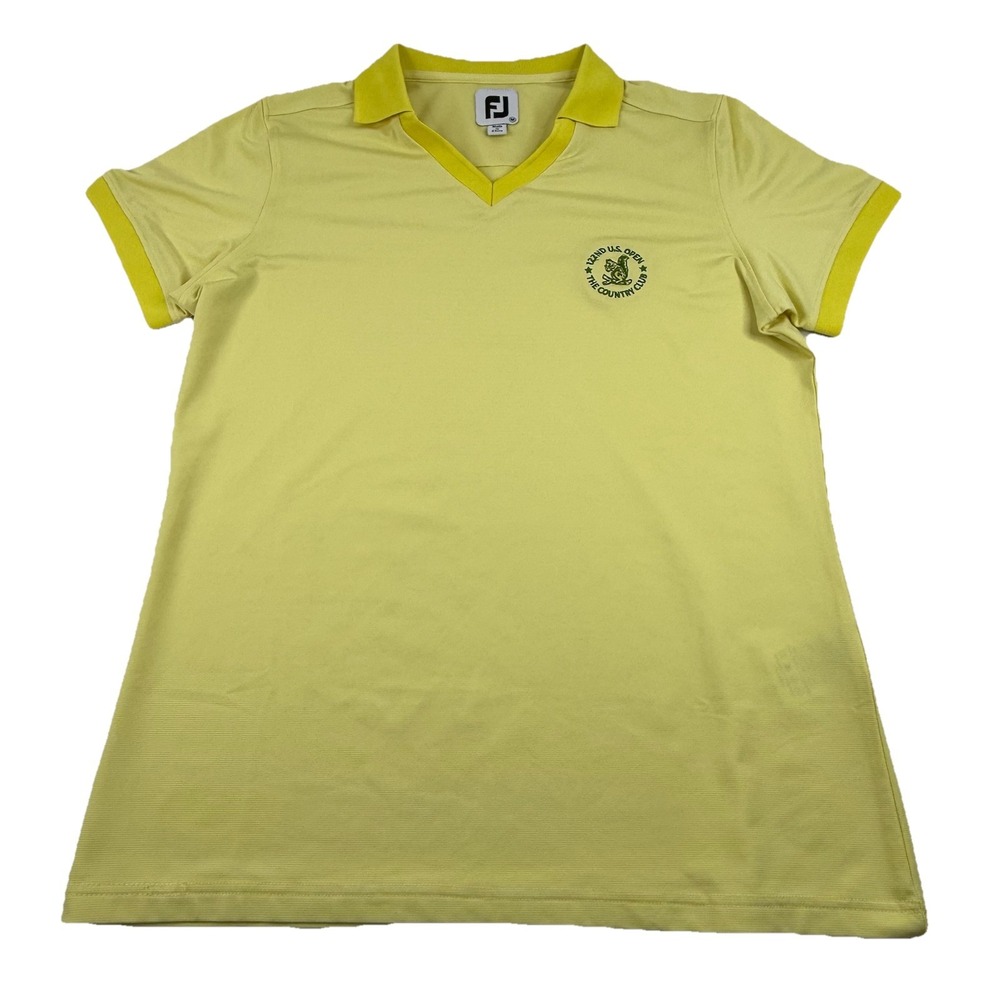 FJ Footjoy Women's‎ 122nd US Open End On End Polo Yellow Size Medium